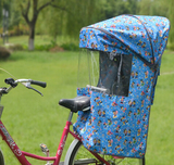 d小孩子宝宝婴儿童座椅电动自行车电瓶车折叠后置坐椅可带雨棚