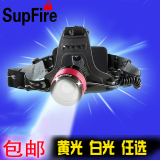 supfireT6强光充电变焦神火头灯户外狩猎远射调焦头戴防水钓鱼灯