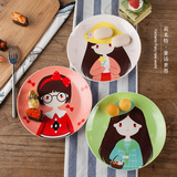 西餐盘8寸创意骨瓷餐具套装菜盘陶瓷器碟子家用早餐水果牛排盘子