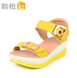 SHOEBOX/鞋柜正品女鞋 时尚坡跟女凉鞋特价1114303039