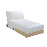 日式简约多功能皮艺沙发床 带收纳折叠组合移动储物功能皮沙发床