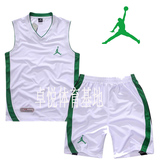 篮球服套装男定制 乔丹单面篮球衣可印号 印字体DIY定制 透气吸汗