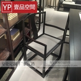 现代中式餐椅书椅 新中式餐厅书房椅子 万物家具 实木椅工厂店