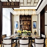 御匠壹号 现代新中式 古典家具 餐厅多层装饰柜 酒柜酒架展示柜