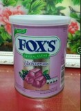 印尼进口雀巢霍士FOX'S黒加仑水晶糖果多彩罐装零食硬糖180g
