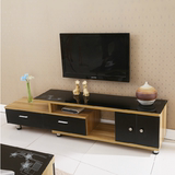 电视柜伸缩组合简约现代中式时尚电视机柜钢化玻璃茶几组合烤漆