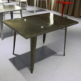 金属咖啡桌 复古铁艺古铜长方形餐桌  会议桌工作台桌椅办公桌