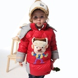 超能娃娃宝宝冬装男童女童棉衣婴儿衣服中长款儿童保暖棉服外套