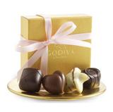 预定 Godiva歌帝梵 2015最新粉色丝带巧克力礼盒4颗装 婚礼喜糖