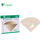 特价 滴漏式咖啡器具专用无漂白原浆咖啡锥形滤纸V型滤纸 2-4人用