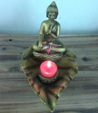 陶瓷器释迦摩尼佛尼泊尔泰国佛像东南亚泰国原创意陶瓷香盘烛台