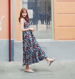 Cherrykoko韩国直发官网正品代购女装新波西米亚沙滩长裙连衣裙bh
