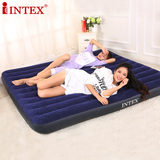 爆款美国INTEX原装 加厚加大充气床 充气床垫 单人双人植绒气垫床