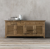 出口 欧式家具法式乡村小户型实木餐边柜 预定