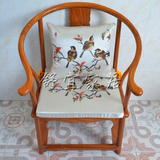 精品高精密绸缎中式古典红木椅子沙发罗汉床飘窗海绵棕坐垫靠垫