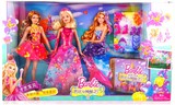 美泰Barbie芭比女孩神秘之门礼盒娃娃套装套装CHT58女孩生日礼物