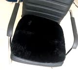 老板椅电脑椅防滑加厚保暖定做 冬季纯羊毛绒椅子垫餐椅学生坐垫