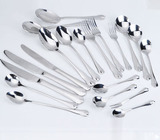 创意水珠款不锈钢西餐餐具金属牛排刀叉原色勺子叉餐饮工具全套装