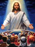 耶稣画像 基督教耶稣宗教信仰油画像装饰挂画墙贴 多种材质订做