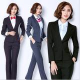 春季新款职业装女装套装韩版女士OL西服正装长袖面试工作服三件套