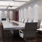 高档2.4米椭圆会议桌办公桌台弧形简约办公家具W2R