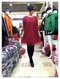 2016春装新款特大码女装胖MM蕾丝连衣裙 韩版显瘦长袖打底裙200斤