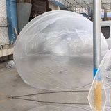 厂家直销亚克力半球有机玻璃透明空心球有机玻璃半圆球定做圣诞球