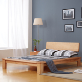 实木床橡木日式双人床1.8 1.5原木床1.2米单人床现代简约订做特价