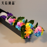 康乃馨 花束七彩 鲜花速递 玫瑰礼盒母亲节送妈妈生日礼物北京