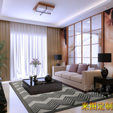 门厅进口手工羊毛现代简约客厅卧室家用地毯卧室飘窗地毯来图定制