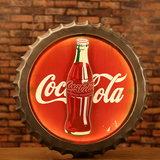 复古啤酒瓶盖挂件创意墙饰酒吧墙面上装饰品咖啡厅壁挂壁饰铁皮画