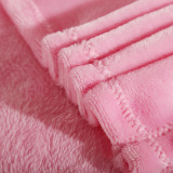 绒毯子素色法兰绒双人床单空调毯单件秋冬季纯色粉色薄款毛毯珊瑚