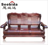 特价热卖实木沙发组合中式小户型客厅原木三人沙发本木色春秋椅子