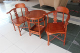特价红木休闲圈椅三件套非洲花梨木情人椅小圆桌椅包邮