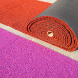 暗红紫红地毯地垫进门垫定制迎宾垫塑料丝圈防滑防水剪裁玄关定做