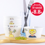 创意米饭碗景德镇陶瓷器韩式骨瓷家用汤碗餐具套装沙拉甜品泡面碗