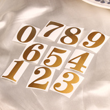 麦达令 结婚庆用品婚宴酒席席位卡欧式创意桌卡专用数字贴