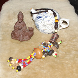 热卖菩提子转经轮汽车挂件 汽车装饰挂件西藏佛教转经筒车挂礼品