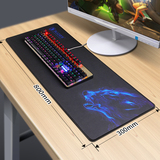 赛德斯游戏竞技键盘垫鼠标垫 超大号锁边加长电脑办公桌垫书桌垫