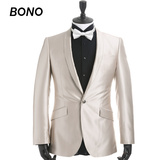 BONO2015秋冬新款西装男修身款英伦新郎结婚礼服正装男套装定制