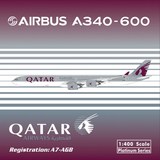 PH11060 1：400 卡塔尔航空 Airbus A340-600 A7-AGB