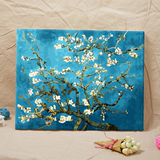 数字油画diy 欧式风景花卉手绘填色客厅装饰画 梵高杏花