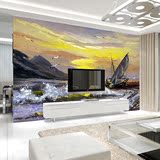 定制背景墙 欧式艺术酒店抽象个性创意手绘大幅壁画 墙纸壁纸油画