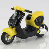 合金回童玩具 女式摩托车可爱迷你摩托轻骑电瓶车踏板模型