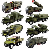 包邮坦克军事运输卡车导弹炮台火箭装甲车汽车模型合金仿真玩具车