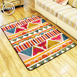 欧美式民族风复古创意个性大地毯客厅沙发茶几卧室床边地垫脚垫