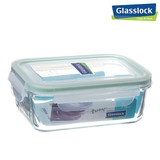韩国Glasslock加厚钢化玻璃保鲜盒密封便当盒 长方形 RP521 715ML