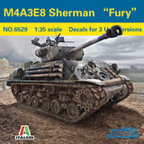 新时包邮 意大利 IT6529 1/35 美国 谢尔曼M4A3E8 狂怒 中型坦克
