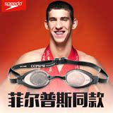 Speedo竞赛泳镜 男日本原装进口专业比赛防水防雾高清游泳眼镜