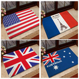 英法美德国加拿大澳大利亚国旗地毯门口厨房客厅浴室防滑脚垫地垫